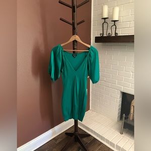 Vintage Green Bebe Bodycon Dress